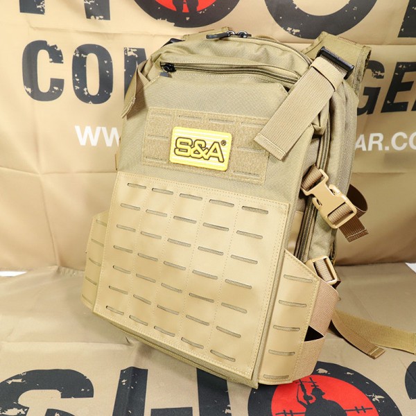 S&A Quick Deploy Plate Carrier Backpack (DE)
