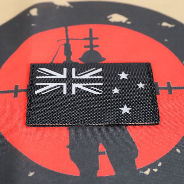 SCG Laser cut Patch "New Zealand Flag-BK"