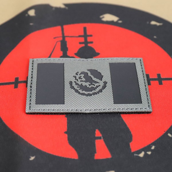 SCG Laser cut PATCH "Mexican Flag- WG" 