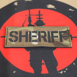 SCG Laser cut Patch  "SHERIFF" (MC)