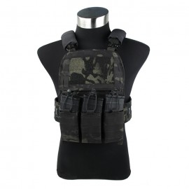 TMC giubbino tattico cherry plate carrier (verde)-abbigliamento softair