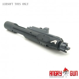 ANGRY GUN COMPLETE MWS HIGH SPEED BOLT CARRIER WITH GEN2 MPA NOZZLE - AERO Style (BLACK)