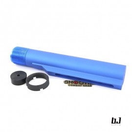 BJTAC CNC 6 POSITION MIL-SPEC BUFFER TUBE For VFC/ GHK/ MWS GBB (BLUE)