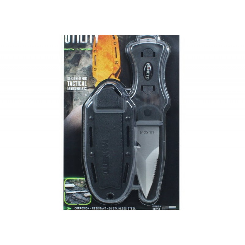 TACTICAL TACTICAL/UTILITY KNIFE (BLACK)