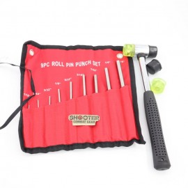 SCG 9 Pcs Gun Smith Punch Tool Kit With Hammer