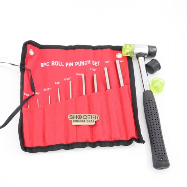 SCG 9 Pcs Gun Smith Punch Tool Kit With Hammer