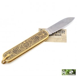 HX OUTDOORS TOTEM ZD-068 Damascus folding knife