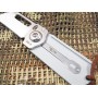 HX OUTDOORS EDC dog tag folding knife (White)