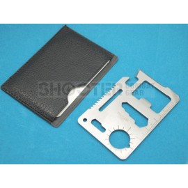 Stainless Steel 11-in-1 Multi-Functional Tool Card