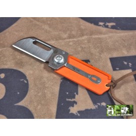HX OUTDOORS EDC dog tag folding knife (Orange)