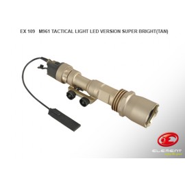 ELEMENT eM961 LED Tactical Flashlight with Remote Pressure Pad (