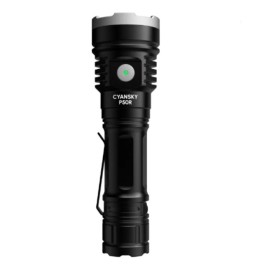 CYANSKY P50R Multifunctional Strong Light Outdoor Flashlight MAX 12000 Lumens (Black)