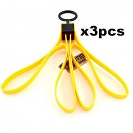 SCG Fold Plastic Dummy Restraints Handcaff (YELLOW-3pcs)