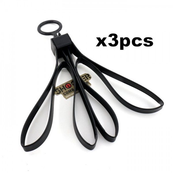 SCG Fold Plastic Dummy Restraints Handcaff (BK-3pcs)