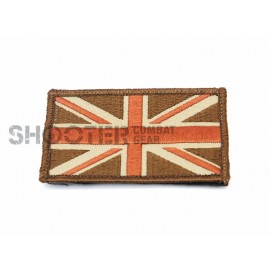 SCG Hoop & Loop Patches " UNITED KINGDON Flag -Brown"