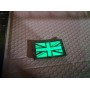 SCG Hook & Loop Fasteners glow in the dark Patches "  UK Flag -MC"