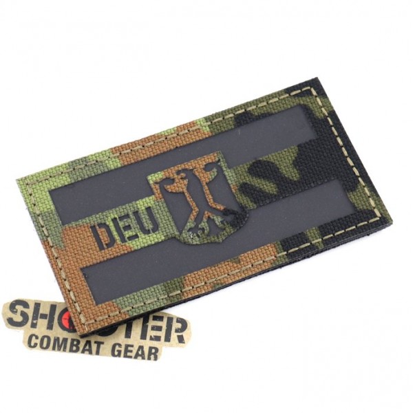 SCG Laser cut Patch" DEU Flag- German Camouflage"