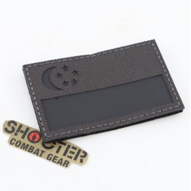 SCG Laser cut Patch "Singapore  Flag- WG"