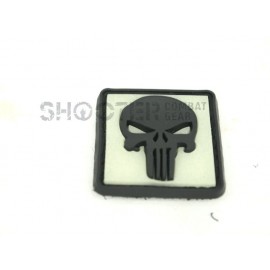 Glow-In-The-Dark Punisher Skull PVC Patches (A)