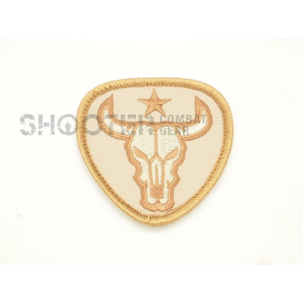 MSM Hoop & Loop Patch "Bull Skull-DESERT"