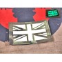 SCG Hook & Loop Fasteners glow in the dark Patches "  UK Flag -MC"