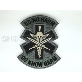 MSM Hoop & Loop Patch "Do No Harm (Spartan)(ACU) "