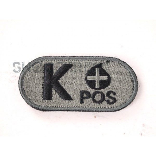 SCG Bloodtypes Hoop & Loop Patch '' K POS-ACU''