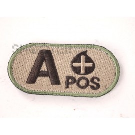 SCG Bloodtypes Hoop & Loop Patch '' A POS-MC''