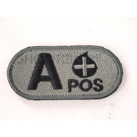 SCG Bloodtypes Hoop & Loop Patch '' A POS-ACU''