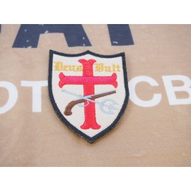 SCG Hoop & Loop Patch '' NAVY SEAL DEVGRU Crusader Cross- Deus Vult "