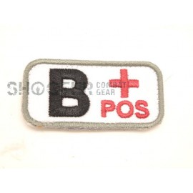 MSM Hoop & Loop Patch "Bloodtypes B (POS)-Medical"