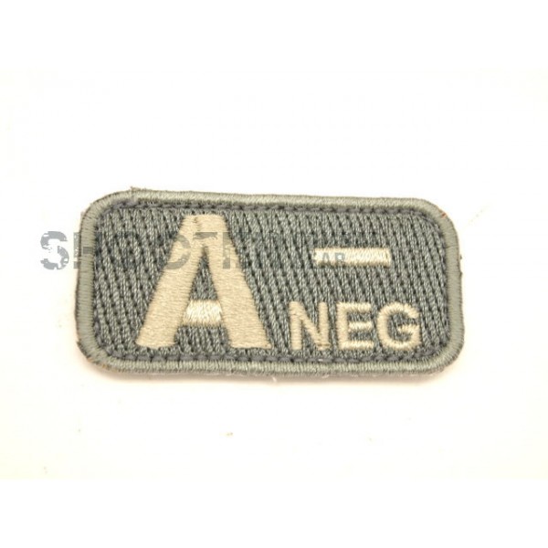 MSM Hoop & Loop Patch "Bloodtypes A (NEG)-ACU-Light"