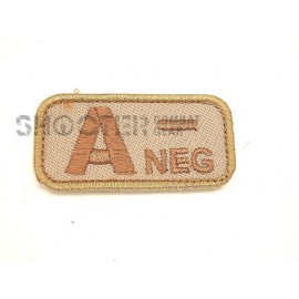 MSM Hoop & Loop Patch "Bloodtypes A (NEG)-Desert"