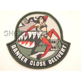 MSM Hoop & Loop Woven Patch "Danger Close-SWAT"