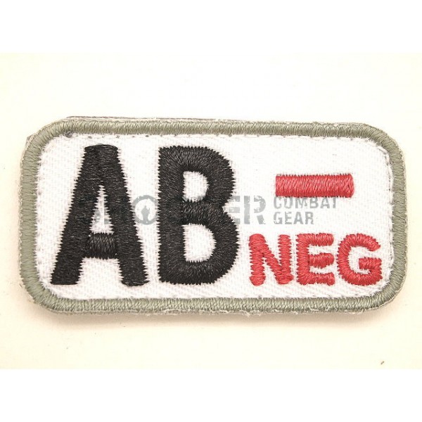 MSM Hoop & Loop Patch "Bloodtypes AB (NEG)-Medical"