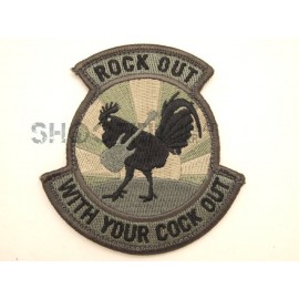 MSM Hoop & Loop Patch "Rock Out-ACU"