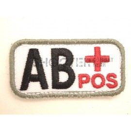 MSM Hoop & Loop Patch "Bloodtypes AB (POS)-Medical"
