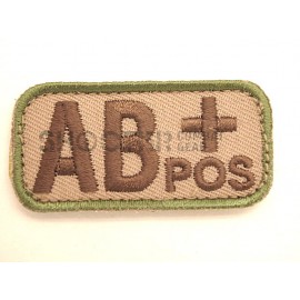 MSM Hoop & Loop Patch "Bloodtypes AB (POS)-MC"