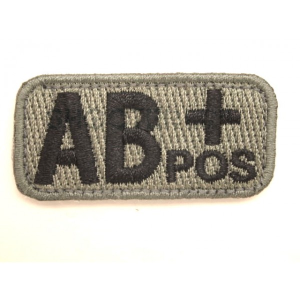 MSM Hoop & Loop Patch "Bloodtypes AB (POS)-ACU-Dark"