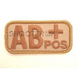 MSM Hoop & Loop Patch "Bloodtypes AB (POS)-Desert"