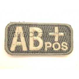 MSM Hoop & Loop Patch "Bloodtypes AB (POS)-ACU-Light"