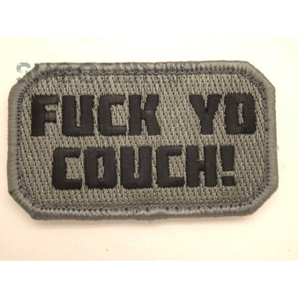 MSM Hoop & Loop Patch "F Yo Couch-ACU-DARK "