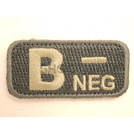 MSM Hoop & Loop Patch "Bloodtypes B (NEG)-ACU-Light"