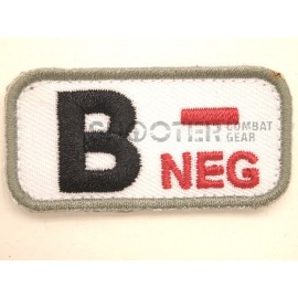 MSM Hoop & Loop Patch "Bloodtypes B (NEG)-Medical"