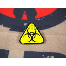 "Beware of radiation" small pin badge