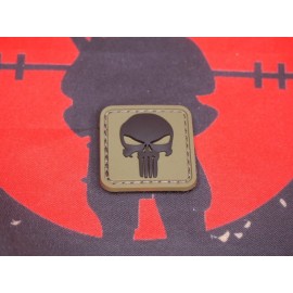Punisher Skull PVC Patches (Tan)