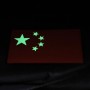 SCG Hook & Loop Fasteners Patches glow in the dark " CHINA Flag-RED"