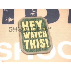 MSM PVC Hoop & Loop Patch "HEY WATCH THIS-MULTICAM"