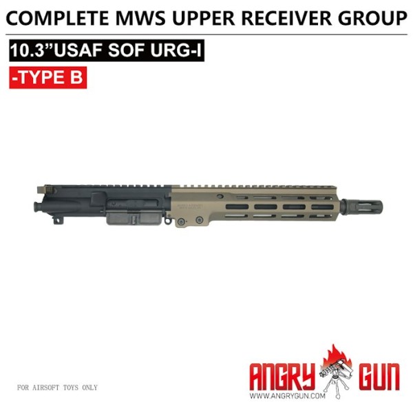 ANGRY GUN 9.3 INCH CNC COMPLETE URG-I UPPER RECEIVER GROUP TYPE B- TM MWS GBB