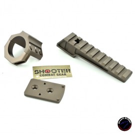 AIRSOFT ARTISAN BO Style One Accessory Ring Cap with Rail / RMR Adapter( DDC)